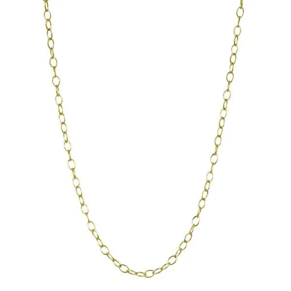 22K Gold Tiny Lacy Chain with Toggle Clasp - 24