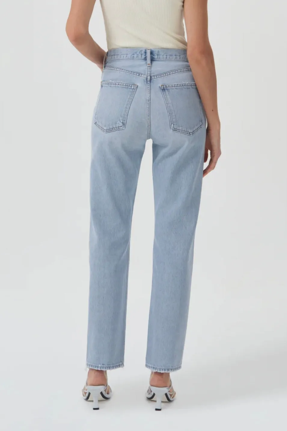 90'S PINCH WAIST HIGH RISE STRAIGHT