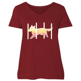 Agility - Ladies Plus V-Neck Tee