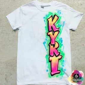 Airbrush 90's Name Shirt Design