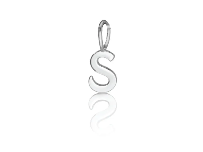 Alphabet letter "S" charm