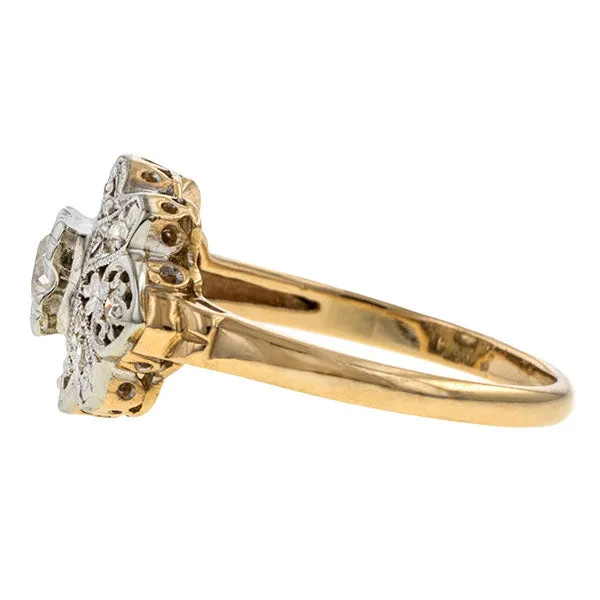 Art Deco Diamond Ring, Old Mine 0.25ct.