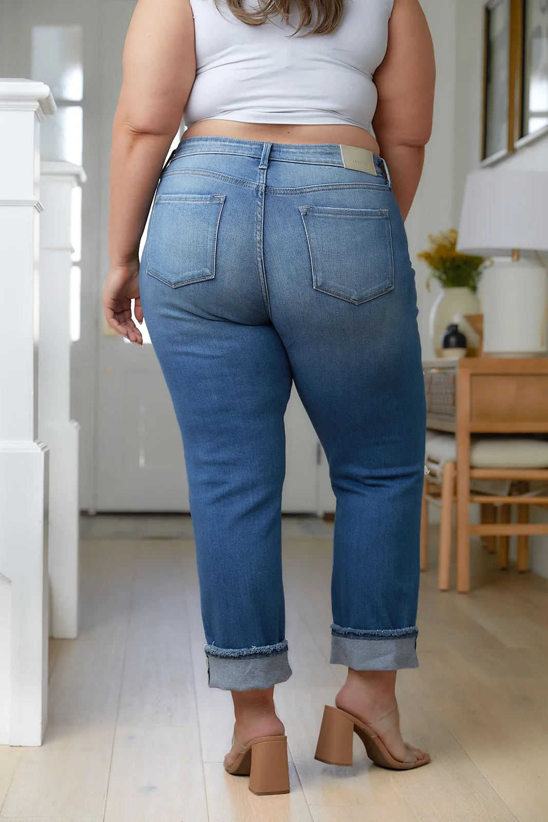 Belinda High Rise Distressed Straight Jeans-- Use the code SPRINGJB for 20% off!