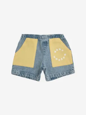 Bobo Choses Circle Denim Baby Shorts