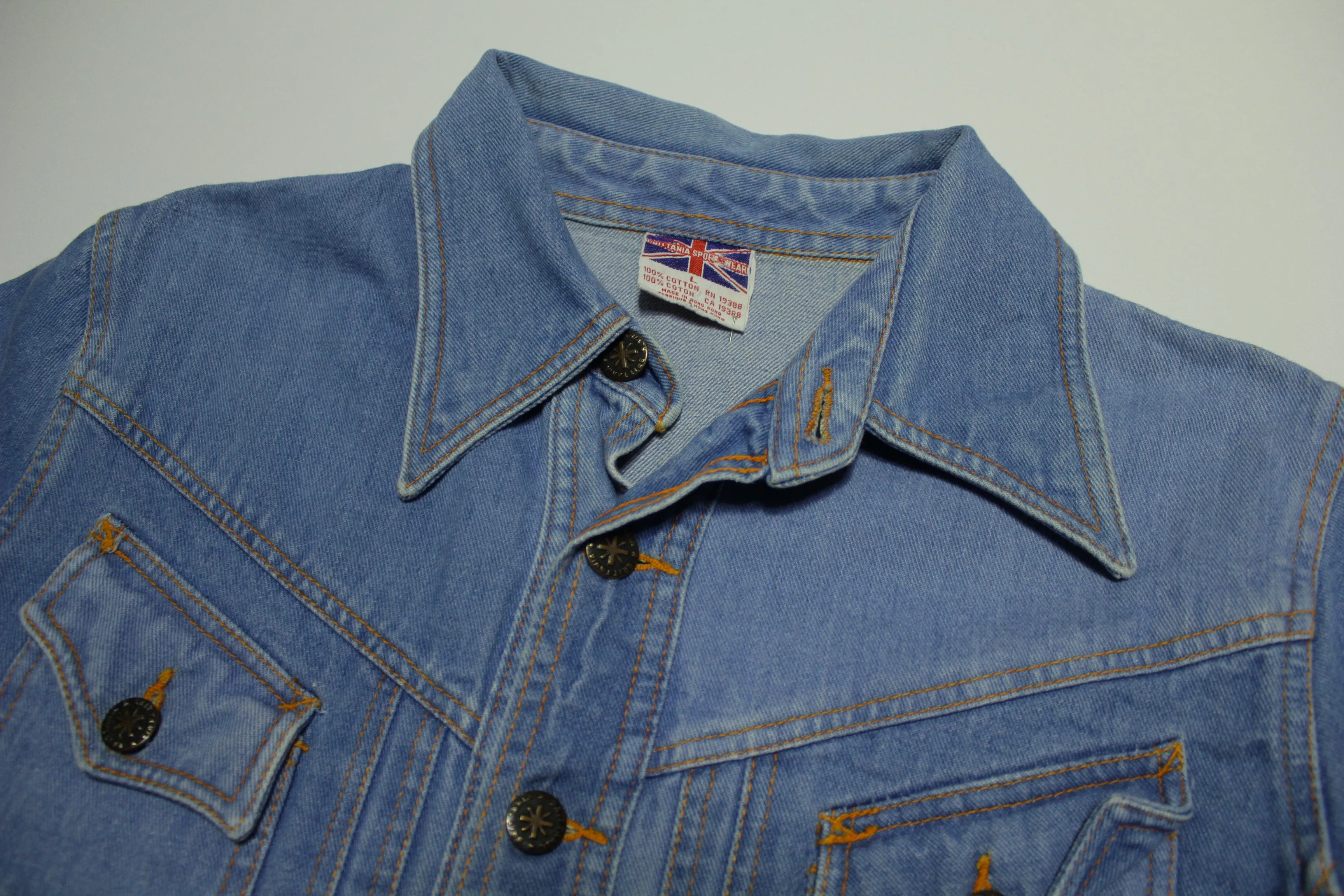 Brittania Sportswear Vintage 70's Hong Kong Jean Jacket