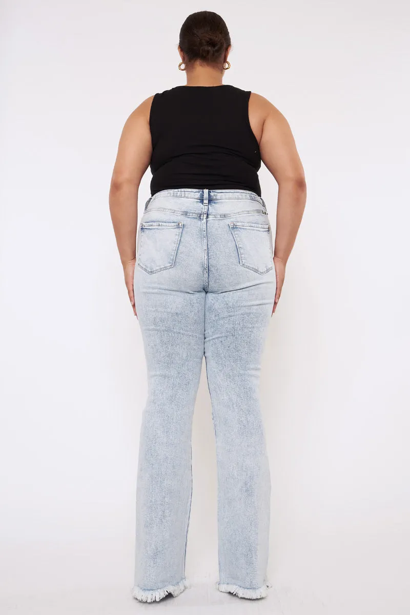 Cayla High Rise Flare Jeans (Plus Size)