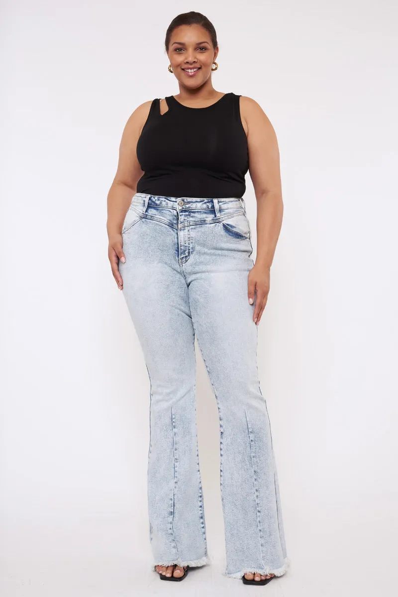 Cayla High Rise Flare Jeans (Plus Size)