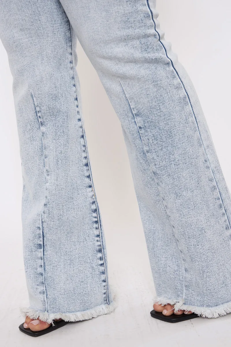 Cayla High Rise Flare Jeans (Plus Size)