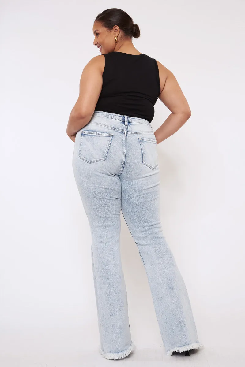 Cayla High Rise Flare Jeans (Plus Size)