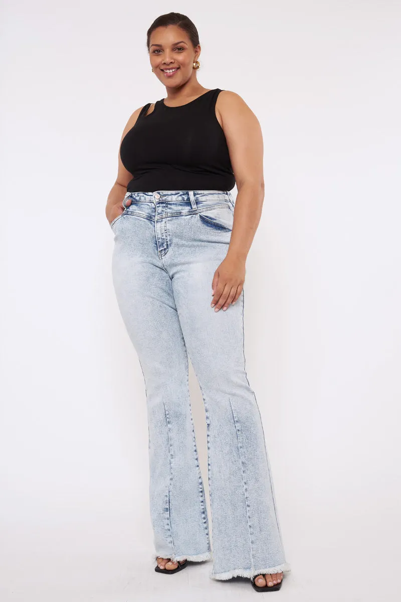 Cayla High Rise Flare Jeans (Plus Size)