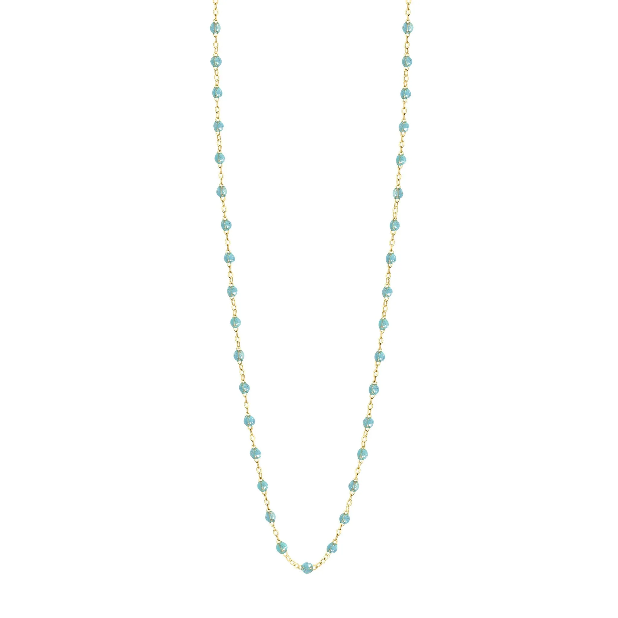 Classic Gigi Aqua sautoir, Yellow Gold, 23.6"