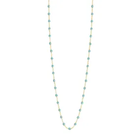 Classic Gigi Aqua sautoir, Yellow Gold, 23.6"