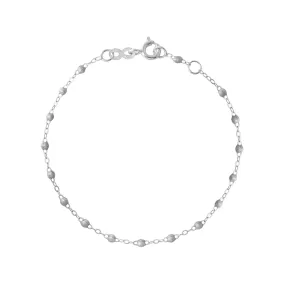 Classic Gigi Silver bracelet, White Gold, 6.7"