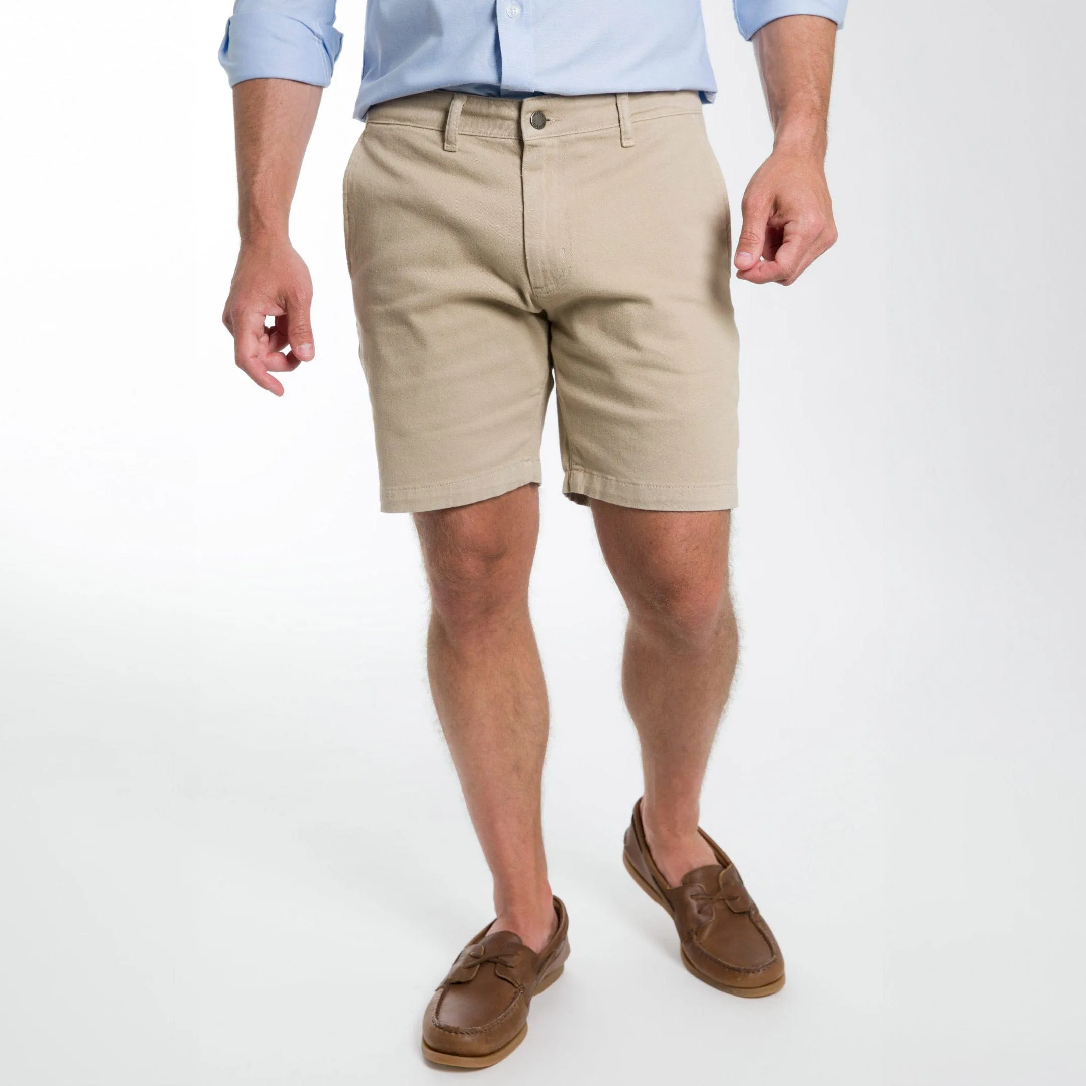 Classic Khaki Stretch Washed Chino Short