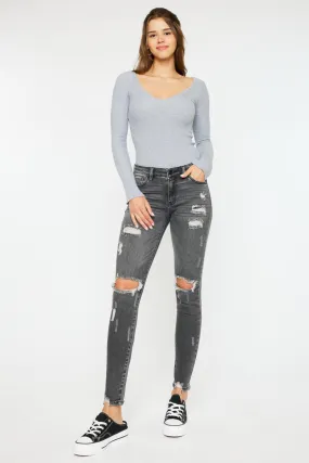 Cora Mid Rise Super Skinny Jeans