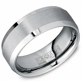 Crown Ring Grey Tungsten Wedding Band