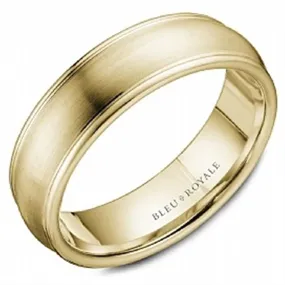 CrownRing Yellow Gold 6.5mm Wedding Band