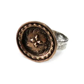 DIRECTIONS Ring - MIXED METAL size 6