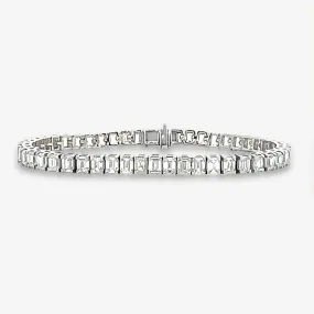 Emerald Cut Classic Diamond Tennis Bracelet