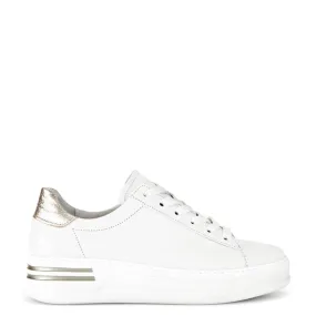 GABOR WHITE METALLIC TRAINERS  46.395.62