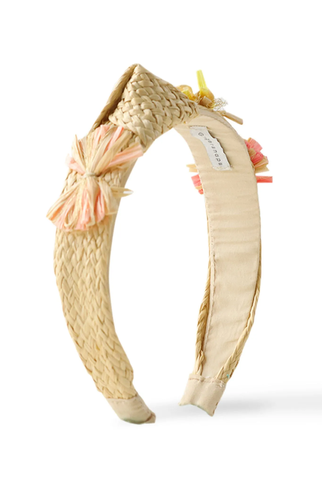 Gingersnaps Floral Raffia Side-Knot Headband