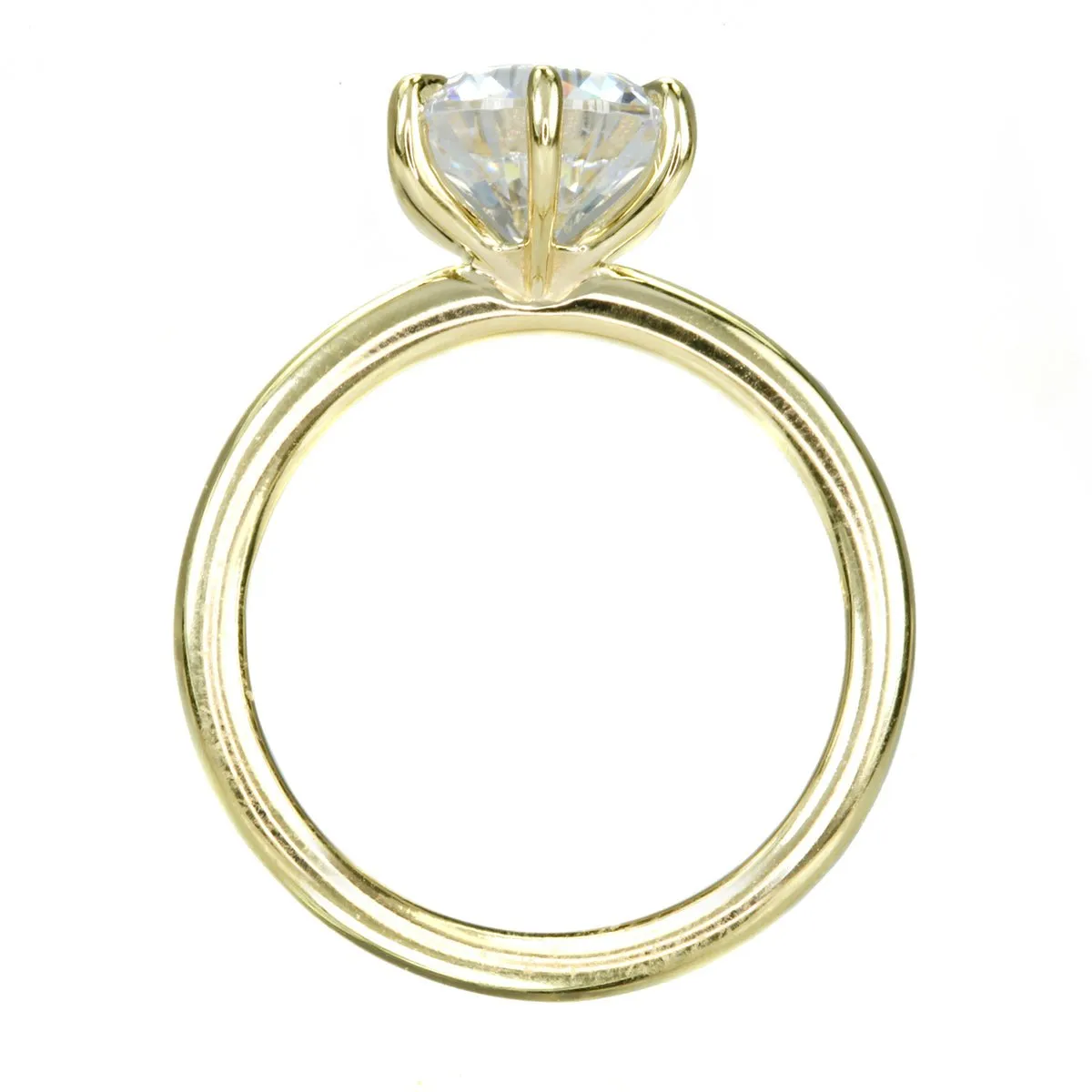 Gold 6-Prong Diamond Ring Mount