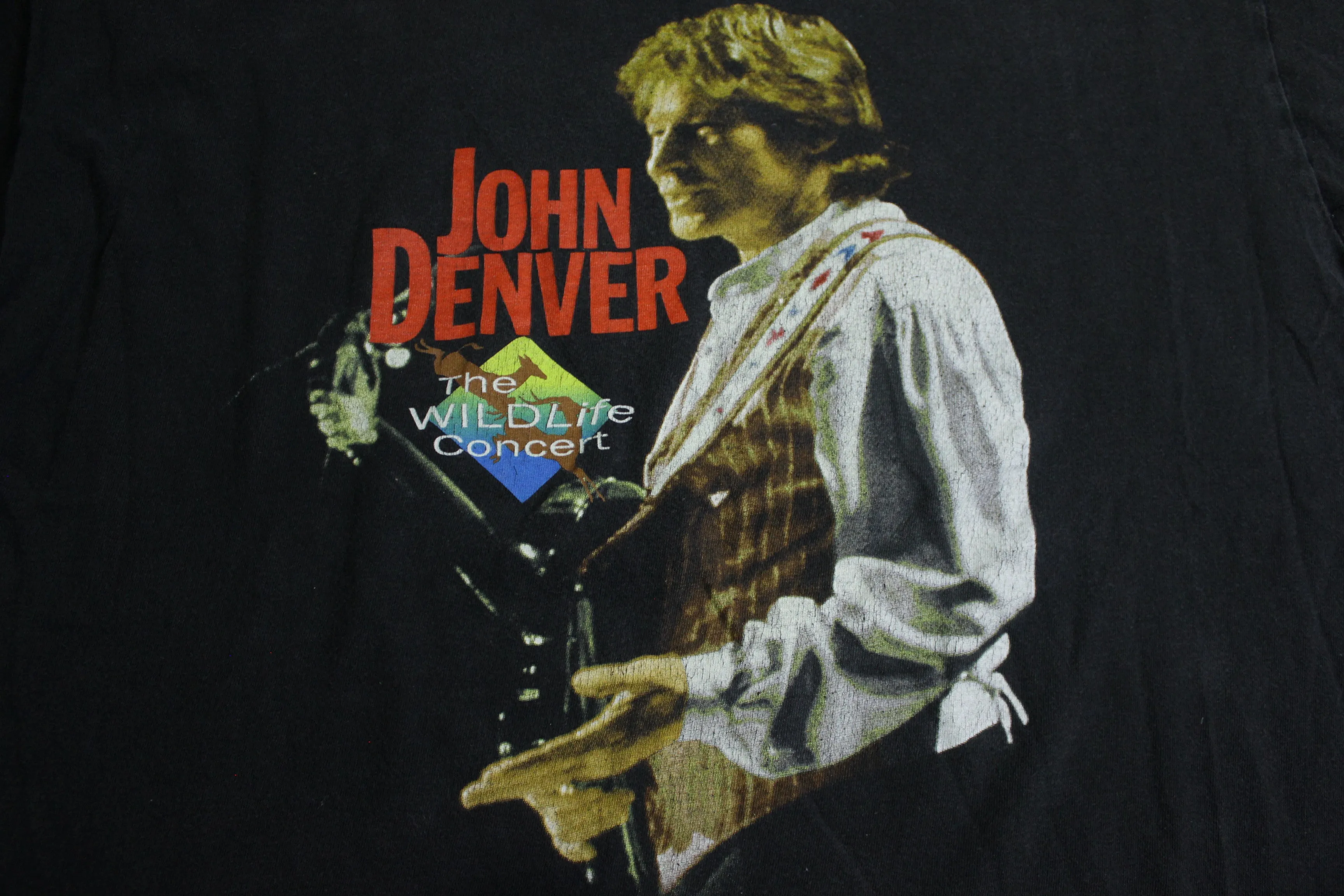 John Denver Vintage 1995 The Wildlife Concert 90's Folk Rock T-Shirt