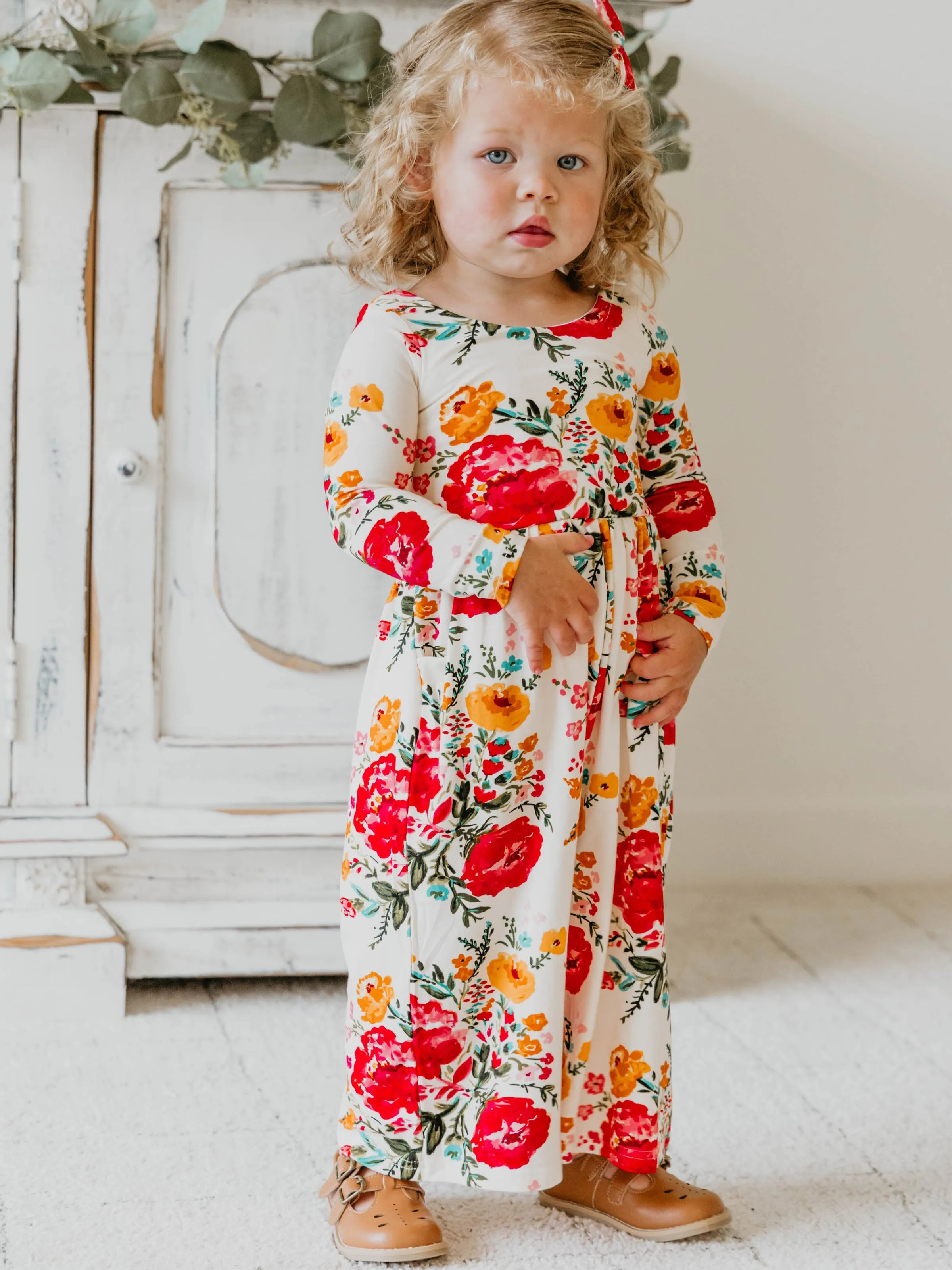 Leggy Romper - Bright Zinnias