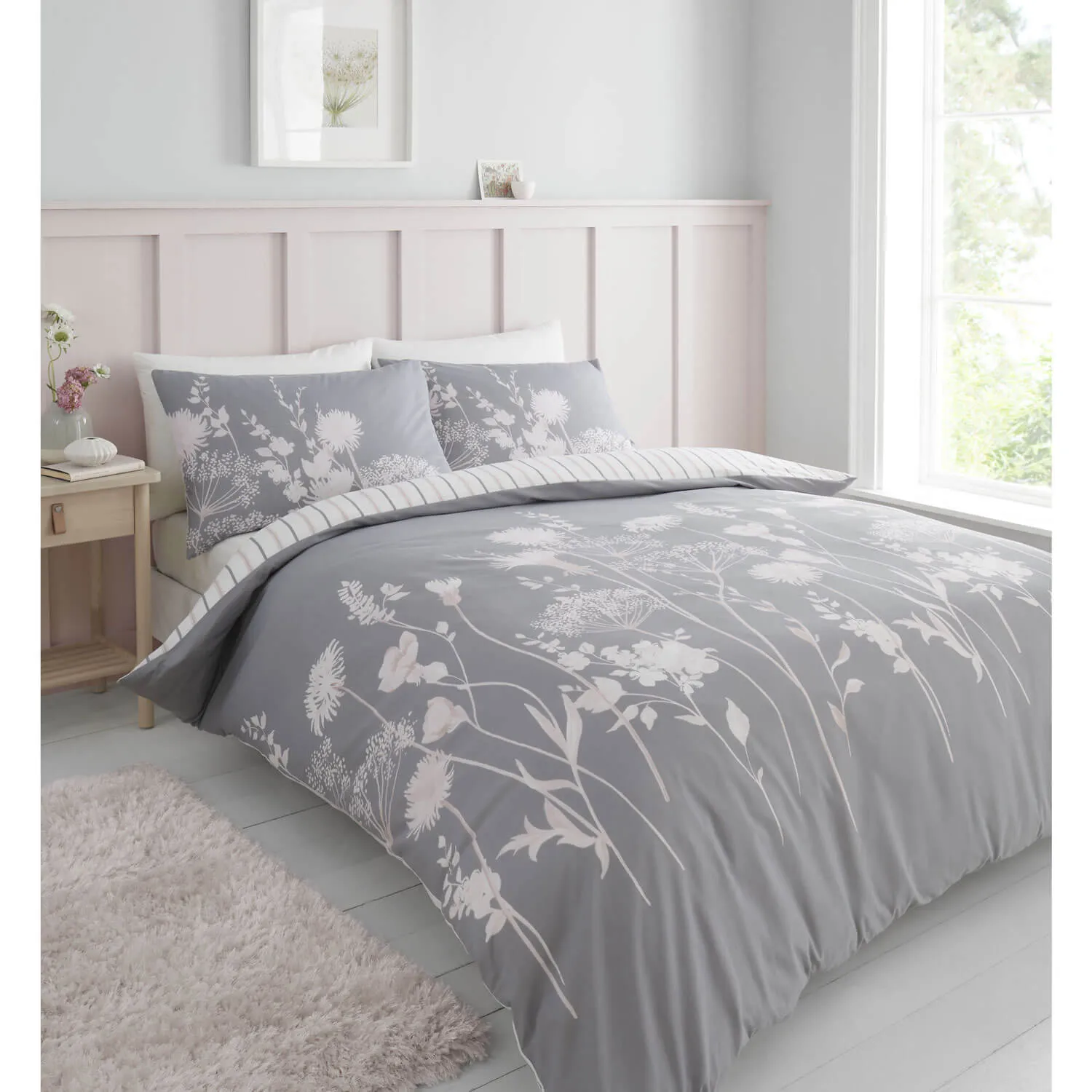 Meadowsweet Floral Duvet Cover Set - Super King