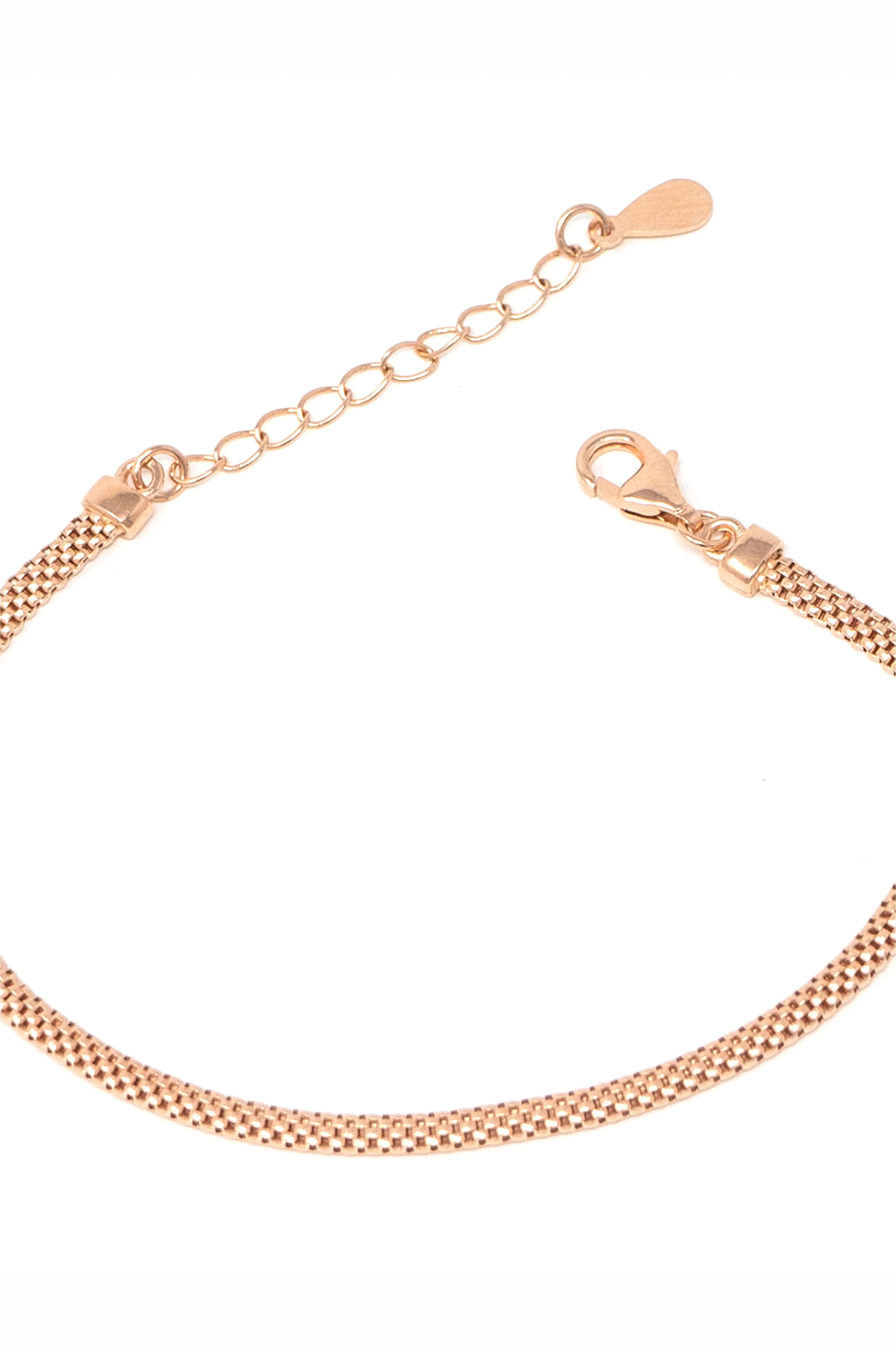 Mesh Chain Classic Sterling Silver Chain Bracelet