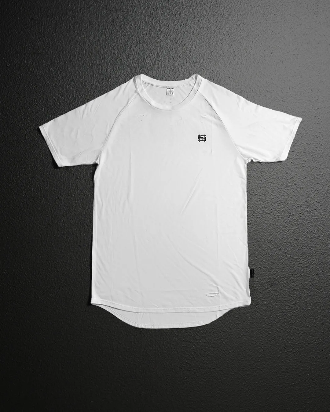 MOTO DISTRESSED TEE - WHITE