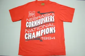 Nebraska CornHuskers Vintage 1994 Champions Nutmeg USA 90's T-Shirt