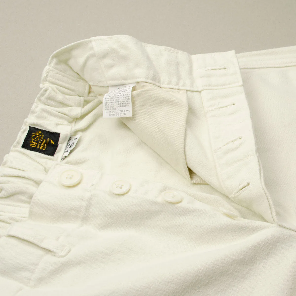 orSlow - French Work Pants - Cotton Sergé Ivory