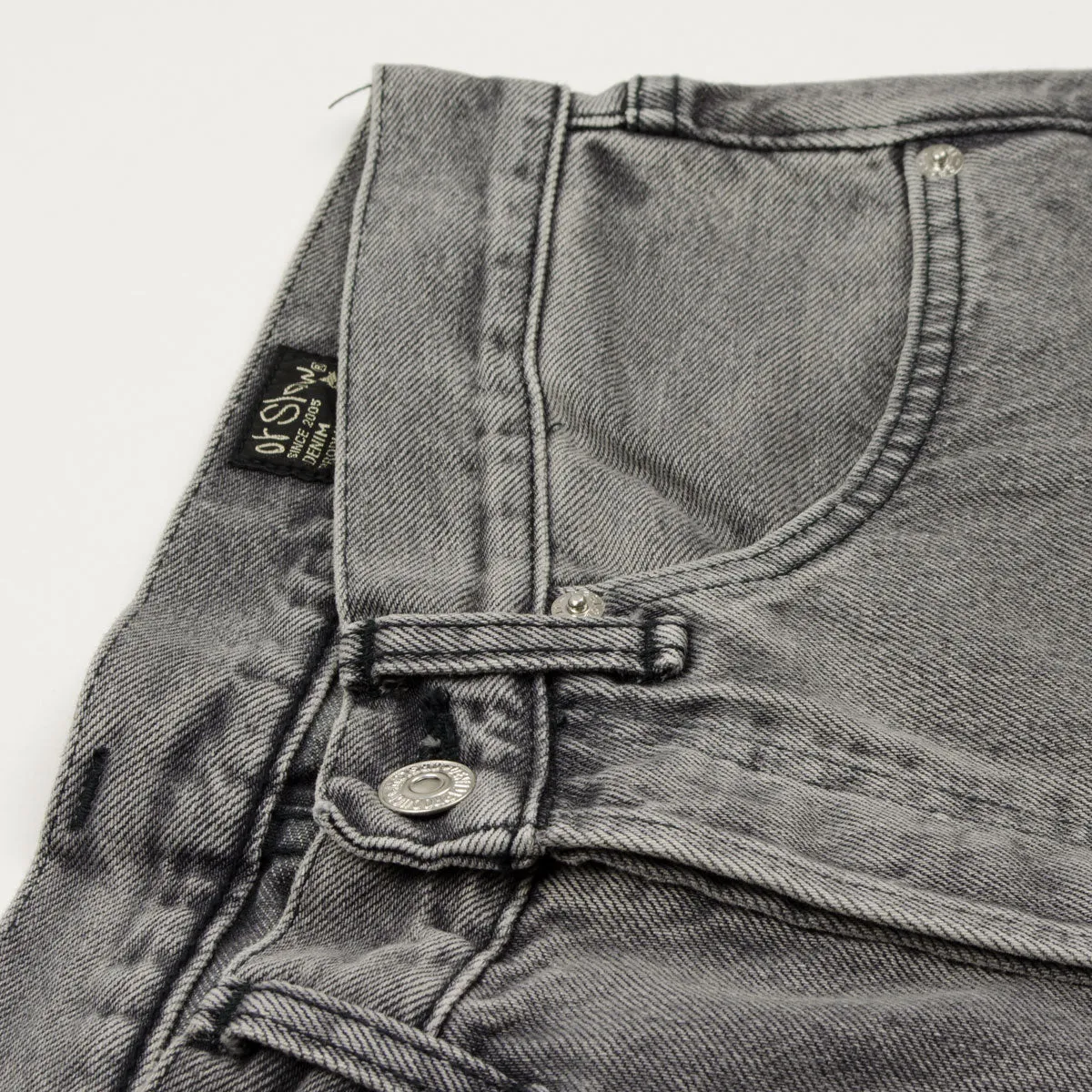 orSlow - Standard Denim 105 - 90's Black Denim Bleach