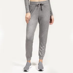 Pantalon jogger Femme Gris chiné