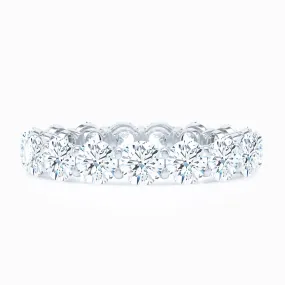 Round Shared Prong Wedding Band