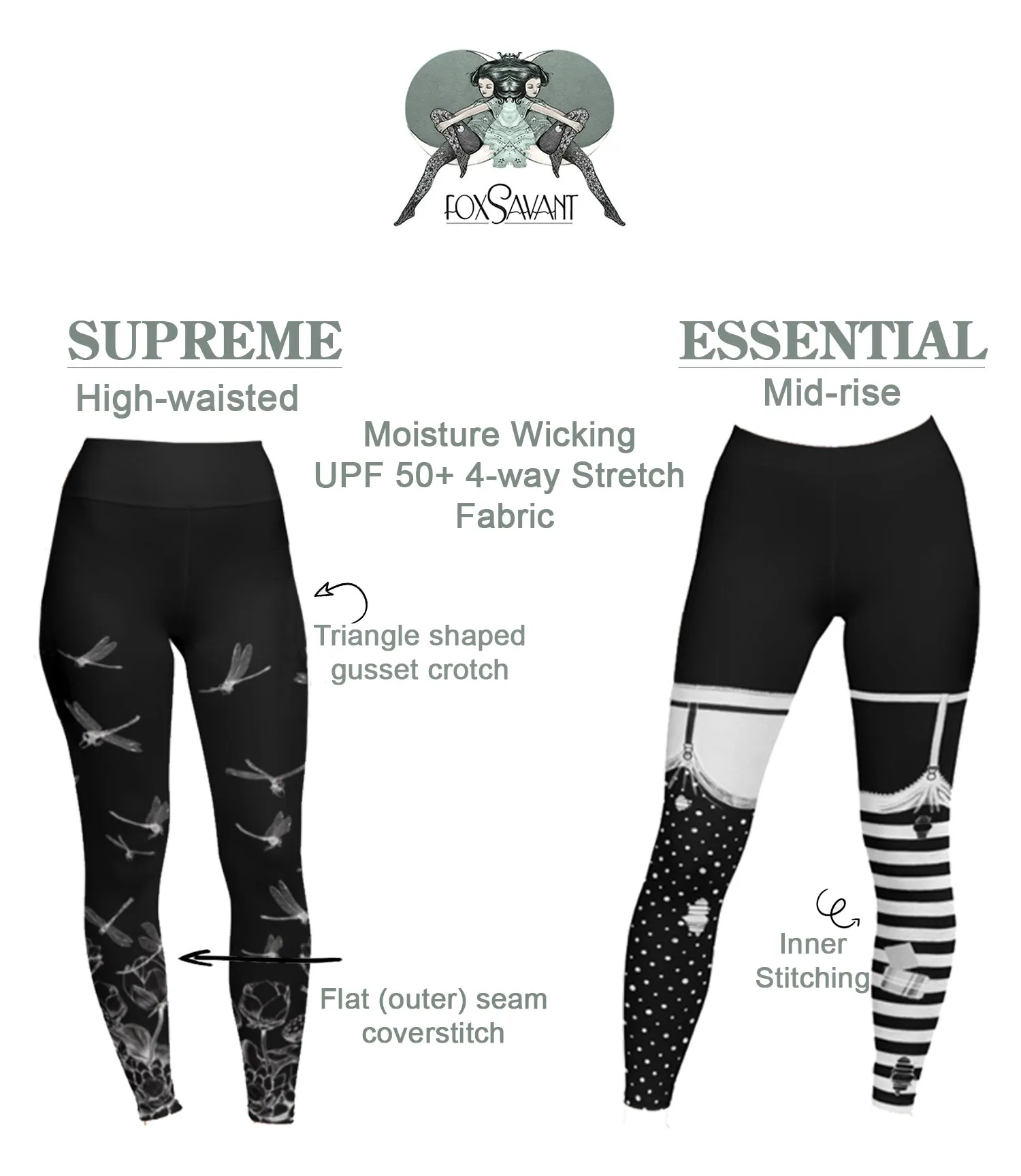 Saloon Leggings - Sepia by fox savant