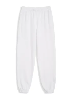 Softest Fleece Sweatpant with Pockets in White