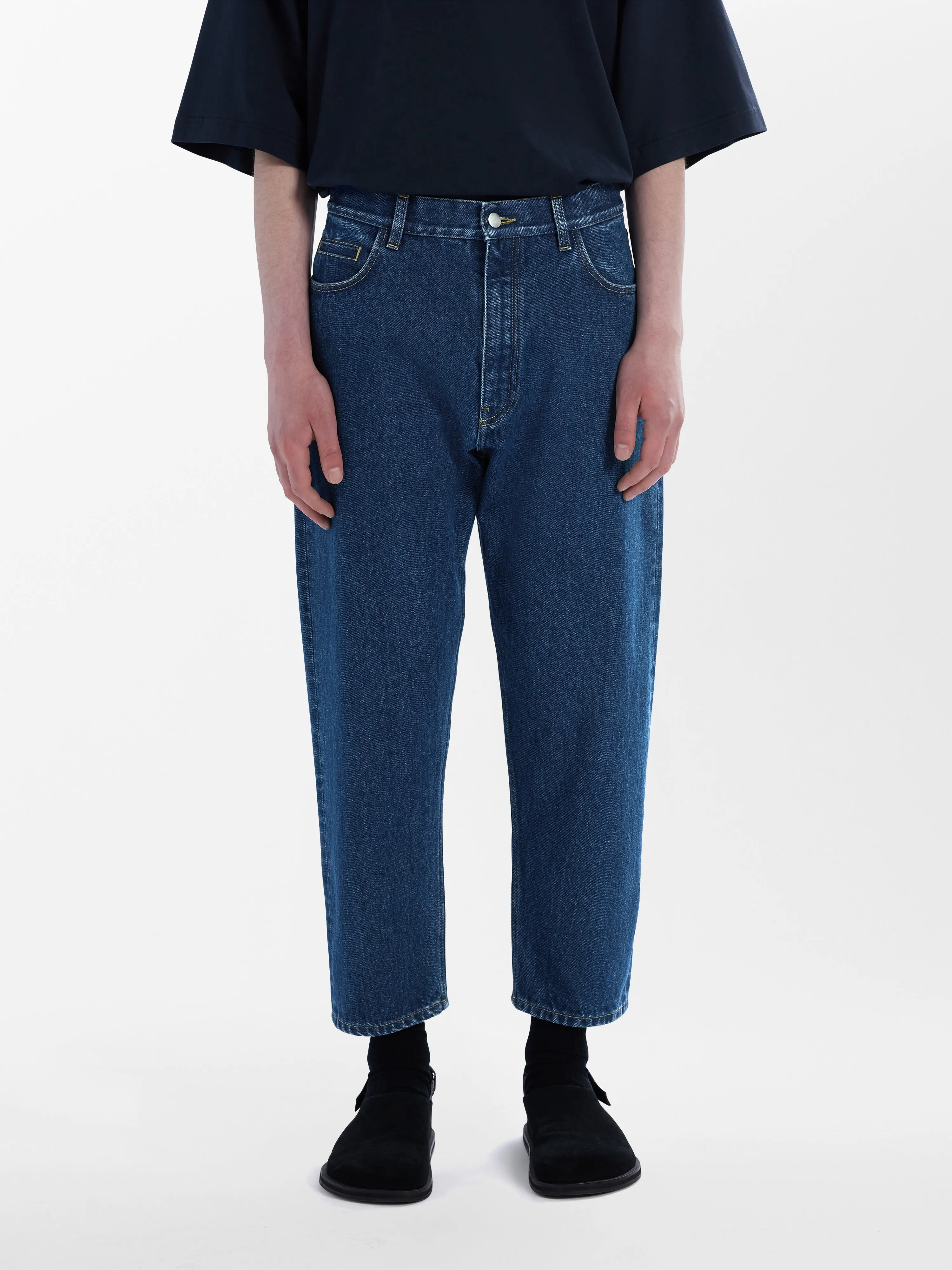 Tannaro Washed Denim Pant in Indigo