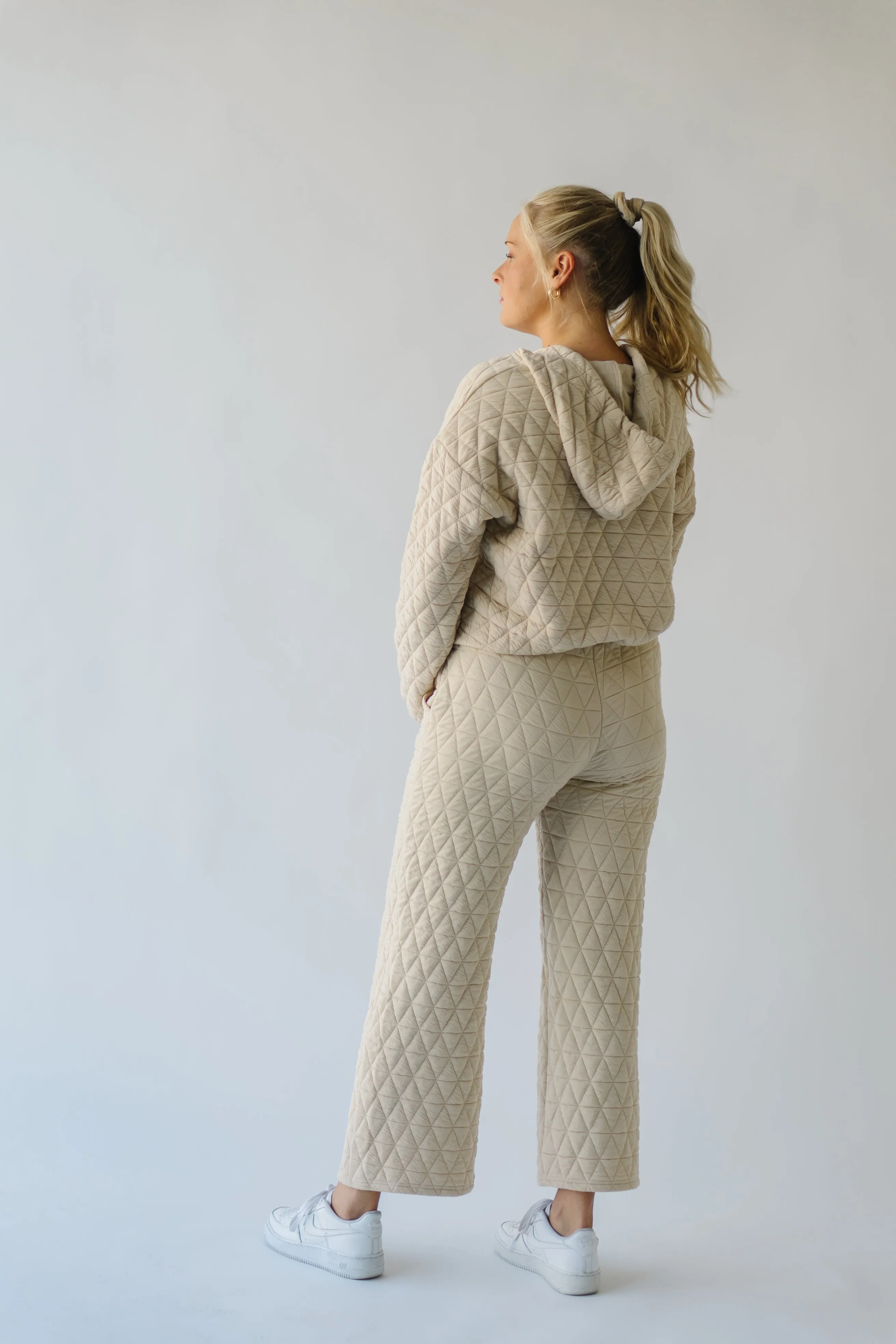 The Metter Textured Pullover in Sand