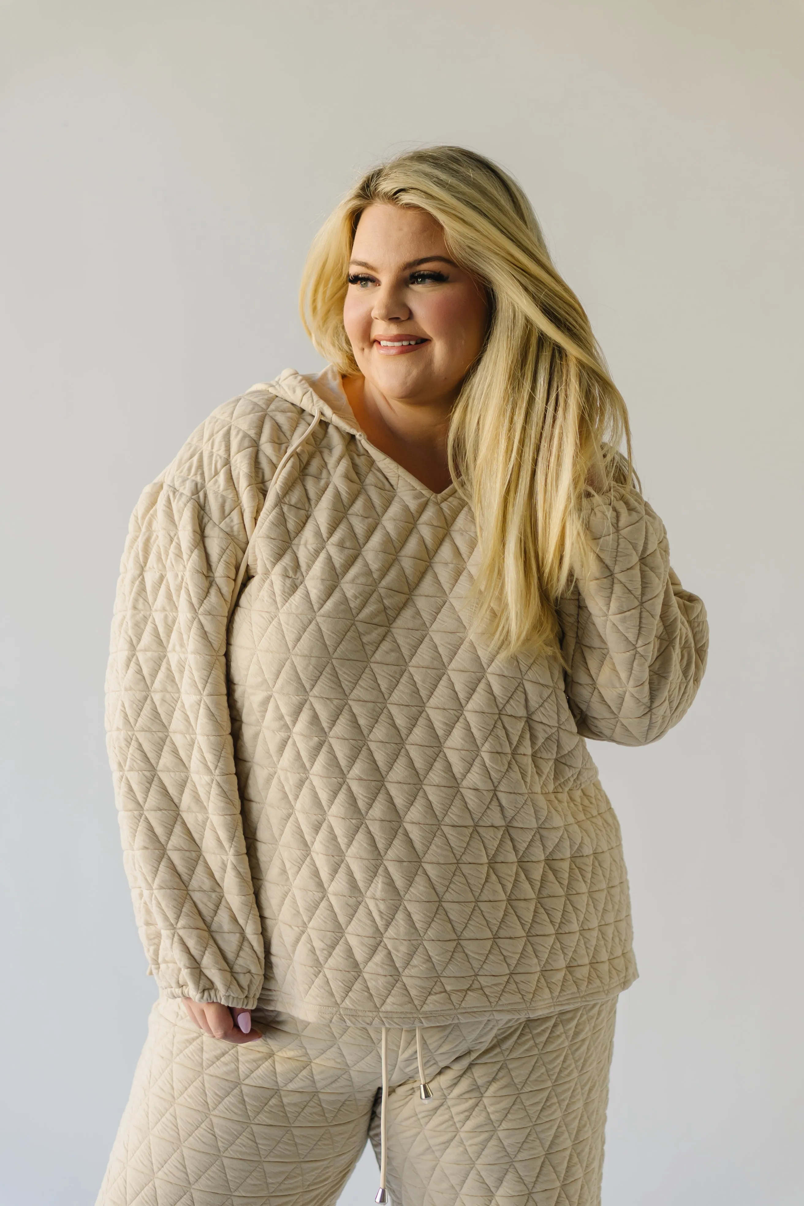 The Metter Textured Pullover in Sand