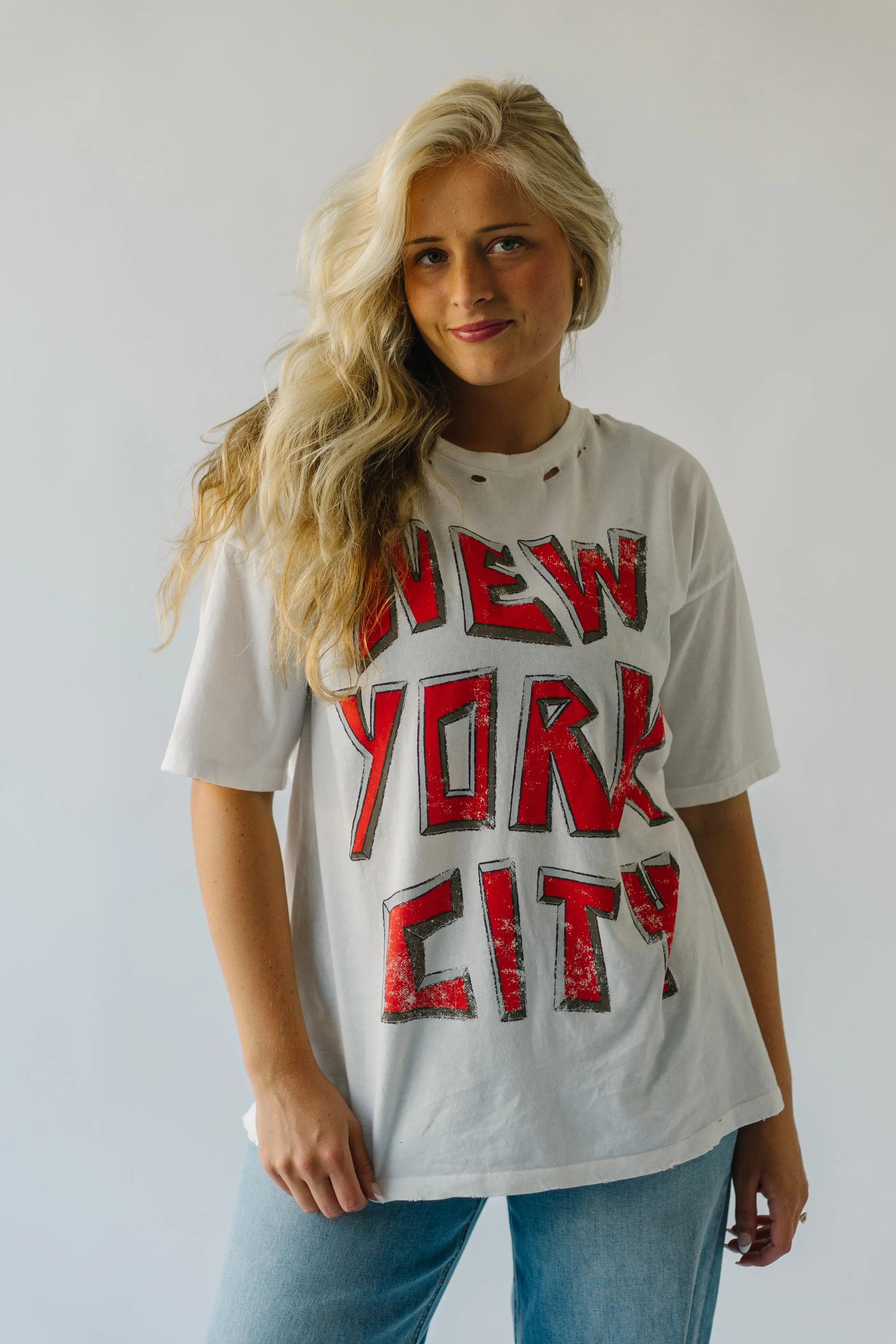 The New York City Graphic Tee in Ivory