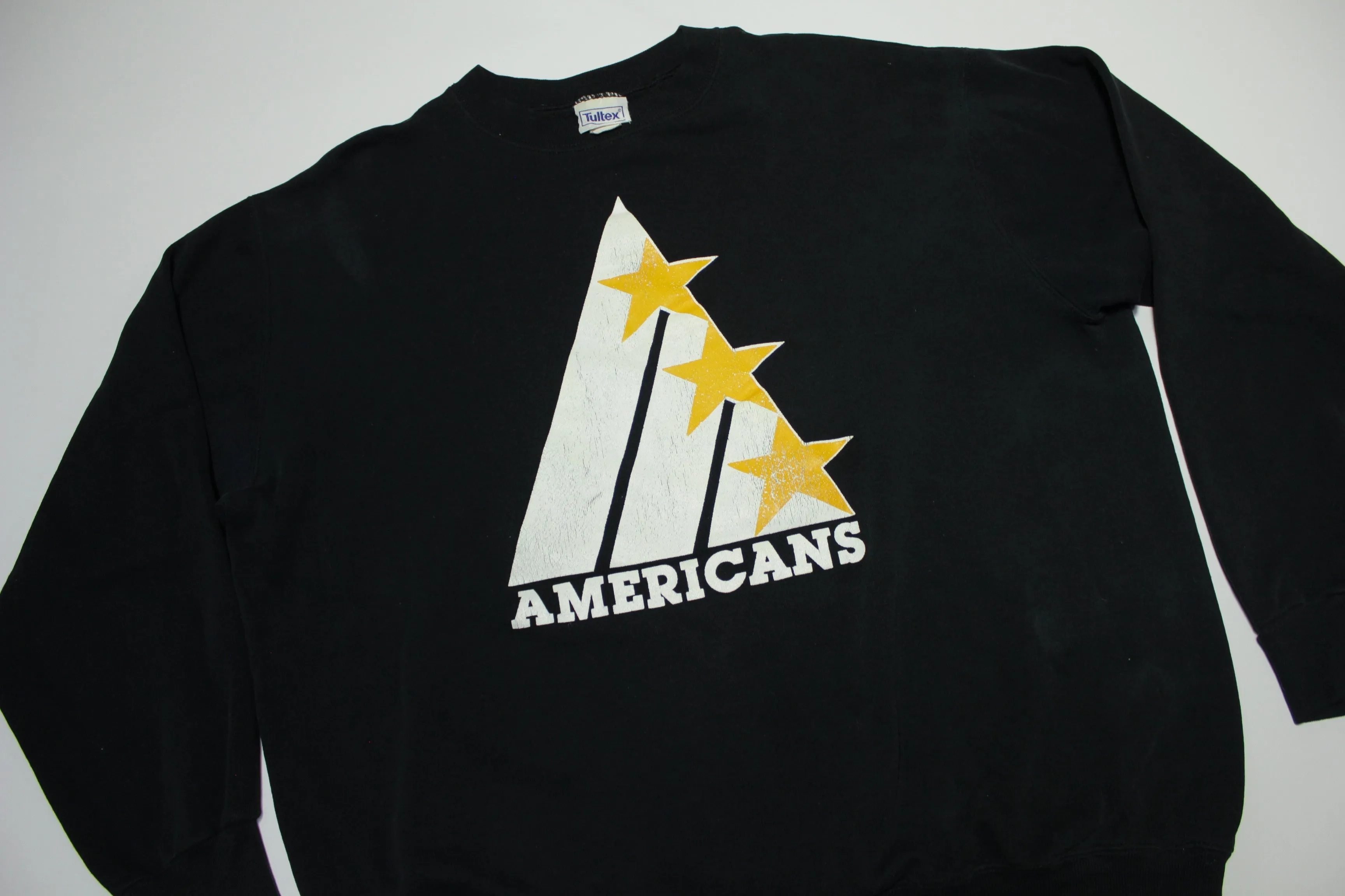 Tri-City Americans Vintage 80's Original Logo WHL Hockey Crewneck Sweatshirt