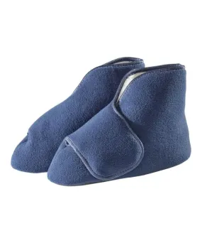 Unisex Wide Easy-On Fleece Bootie Slipper