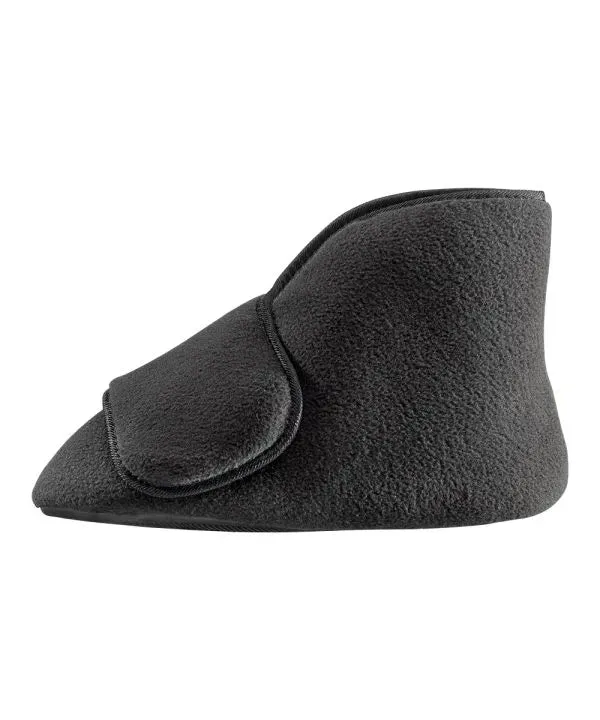 Unisex Wide Easy-On Fleece Bootie Slipper