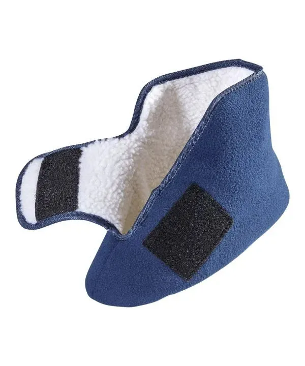 Unisex Wide Easy-On Fleece Bootie Slipper