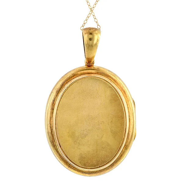 Victorian Locket, Oval Gold