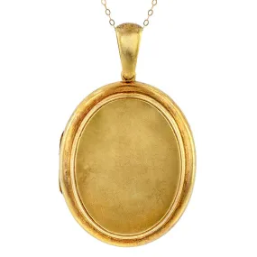 Victorian Locket, Oval Gold