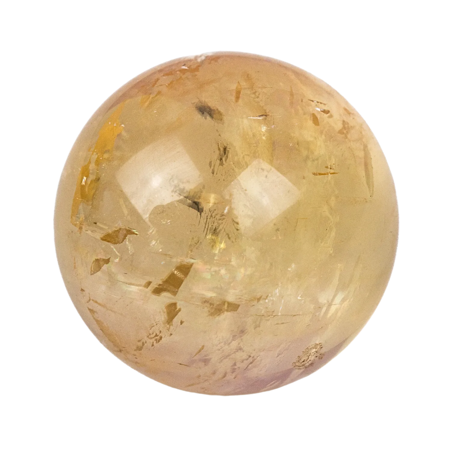 Yellow Optical Calcite Sphere