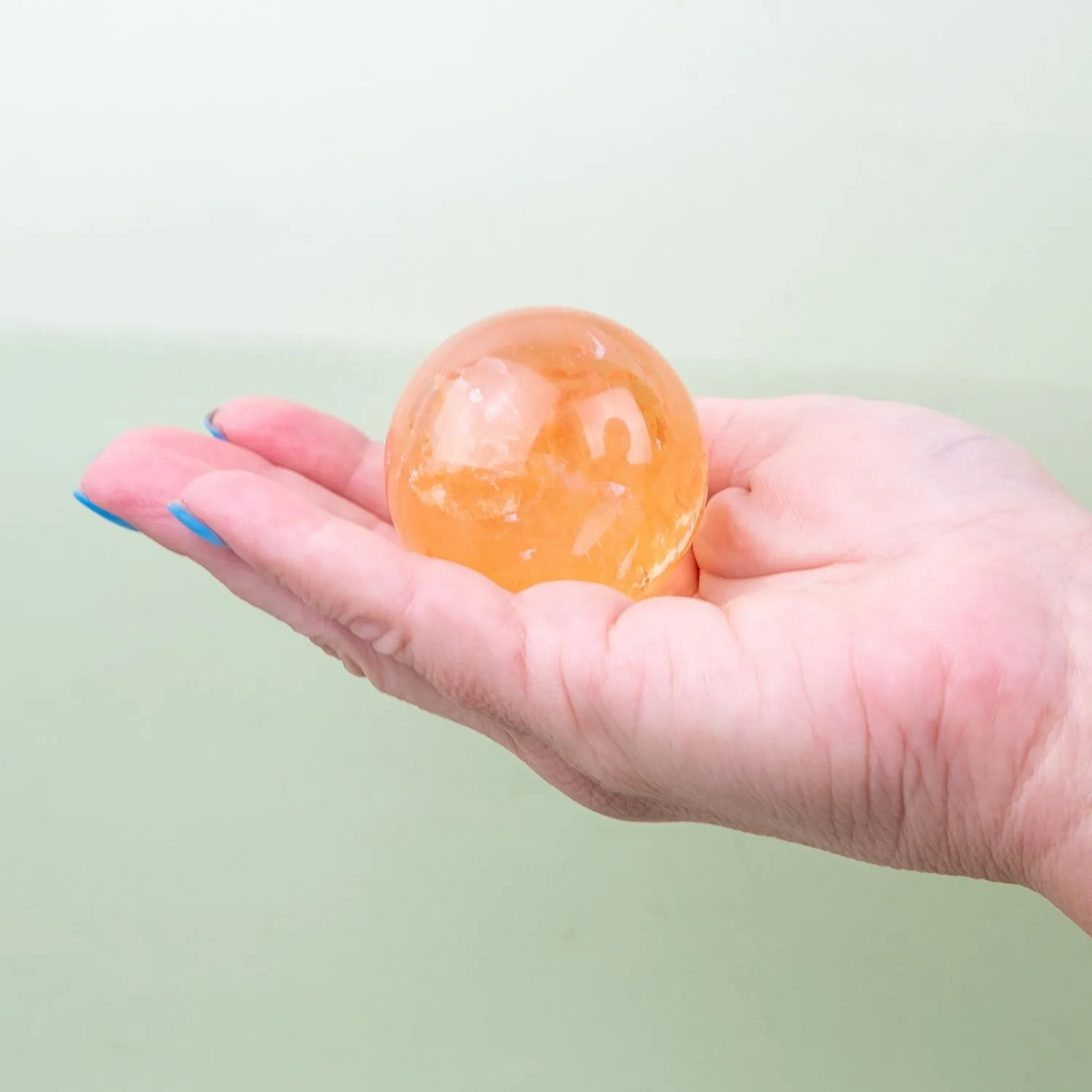 Yellow Optical Calcite Sphere